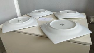 Set 4 piatti piani Luminarc