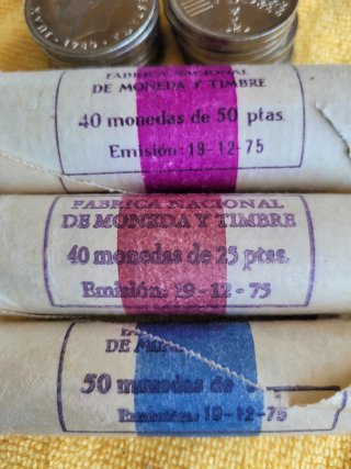 Lote Monedas Mundial 82 de 5, 25, 50 y 100 Ptas Es