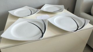 Set 4 piatti piani Luminarc