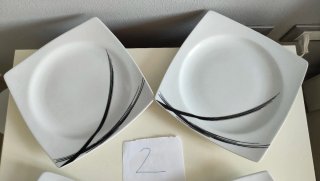 Set 4 piatti piani Luminarc