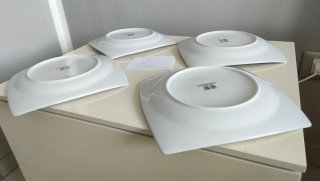 Set 4 piatti piani Luminarc