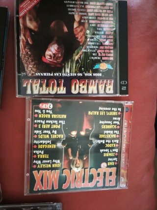 Lote 5 CDs Dance: Maquina Total, Ibiza Mix, Rambo