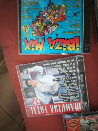 Lote 5 CDs Dance: Maquina Total, Ibiza Mix, Rambo