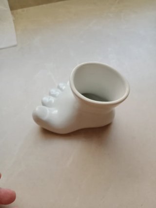 Pie decorativo blanco multiusos