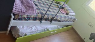 Cama tren con 3 camas