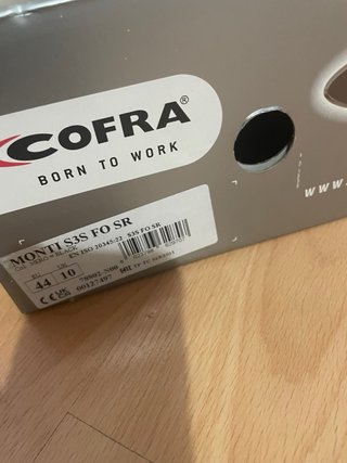 Zapatos de seguridad Cofra Talla 44