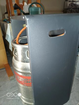 Estufa de gas FoxHunter negra