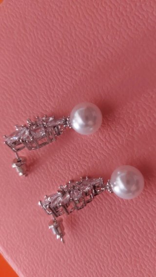 Pendientes Novia Fiesta Perlas y Cristales