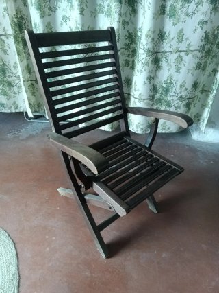 Silla de madera plegable