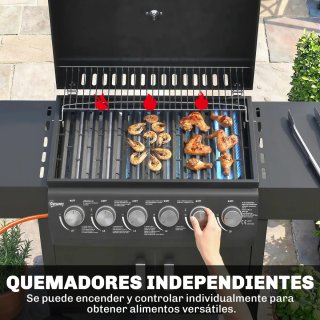 Barbacoa Gas 6 Quemadores 15 kW Termómetro