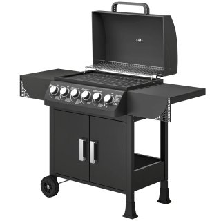 Barbacoa Gas 6 Quemadores 15 kW Termómetro