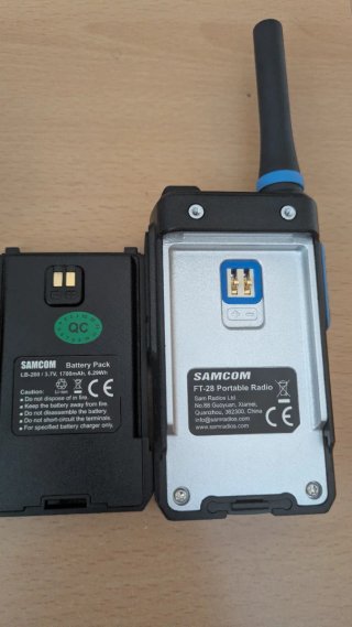 Walkie PMR 446 SAMCOM Negro/Azul