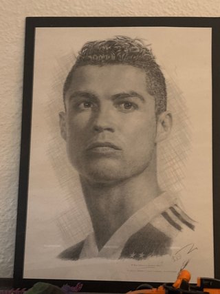 Retrato Cristiano Ronaldo Dibujo