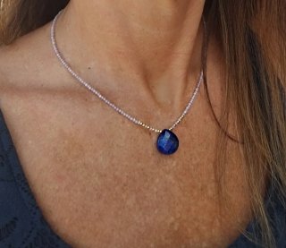 Collar de lapislázuli. Handmade