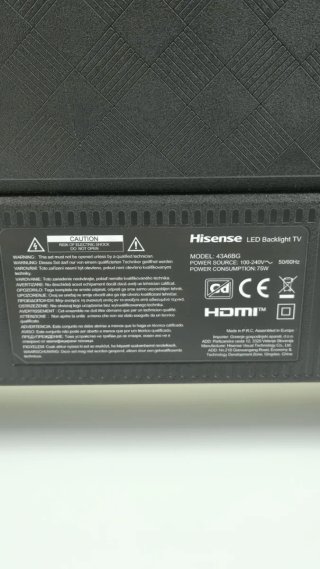 SMART TV HISENSE 43A6BG 43” 4K UHD