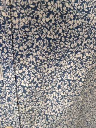Camicia uomo fantasia floreale blu slim