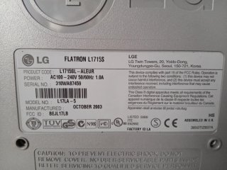 Monitor LG antiguo