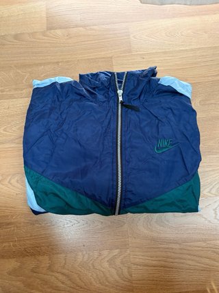 Chaqueta Retro Vintage Nike Azul y Verde