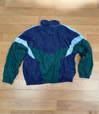 Chaqueta Retro Vintage Nike Azul y Verde