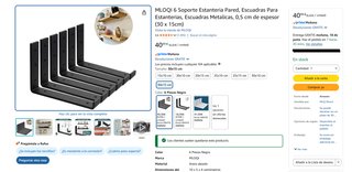 6 Soportes para Baldas o jardineras pesadas