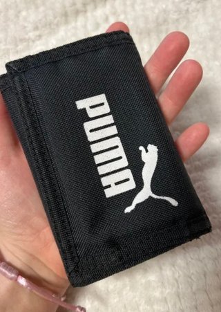 Cartera Puma negra original con velcro