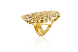 Anillo lanzadera mil circonitas oro 18k -ref.15269