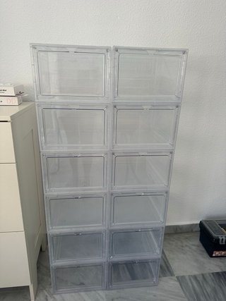 Cajas organizadoras de plástico para zapatos