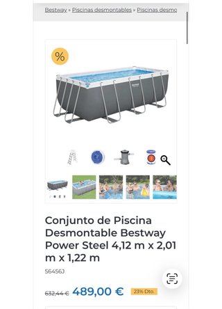 Piscina Bestway 4.04m x 2.01m x 1.00m