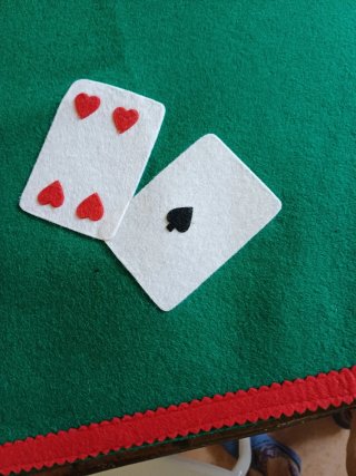 Tapete de mesa para jugar a cartas