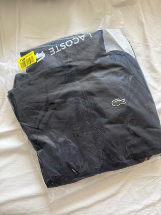 Chaqueta Impermeable Lacoste Negra