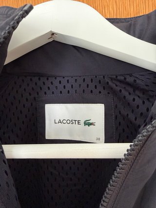 Chaqueta Impermeable Lacoste Negra