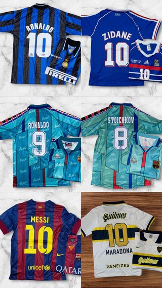 Camisetas de fútbol retros