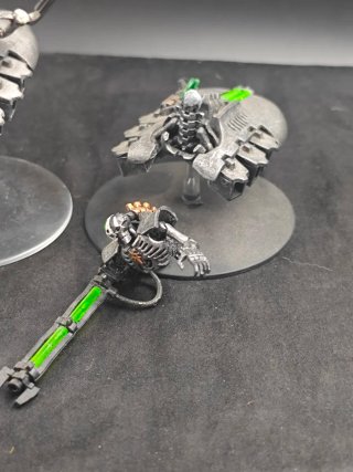 Destructores Necrón con Héroe
