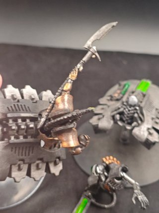 Destructores Necrón con Héroe