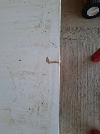 Mesa centro juvenil roja madera
