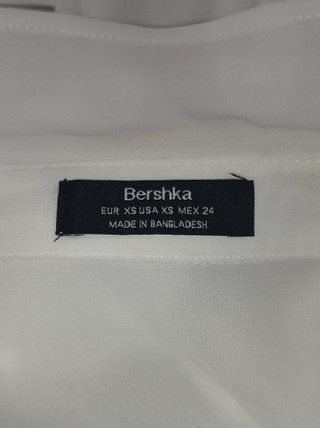 Camisa blanca transparente blanca talla XS