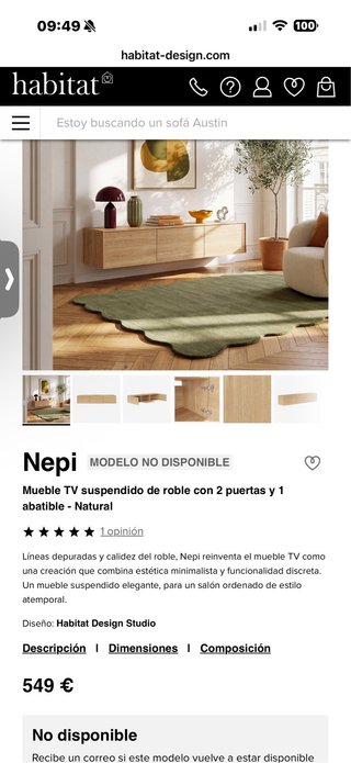 Mueble TV NUEVO PERO CON GOLPE