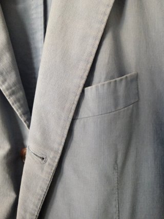 Giacca uomo azzurro 100% cotone