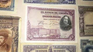 Lote Billetes Antiguos El Banco de España