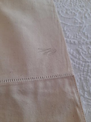 Sábana encimera cáñamo beige sin usar