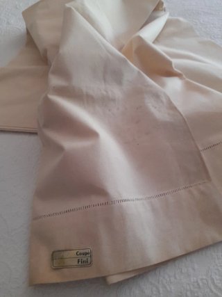 Sábana encimera cáñamo beige sin usar