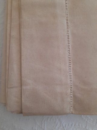 Sábana encimera cáñamo beige sin usar