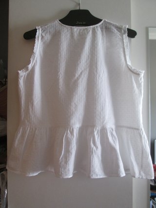 BLUSA ENCAJE BLANCO ZARA
