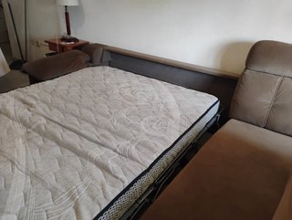 Sofá Chaise Longue Cama Marrón
