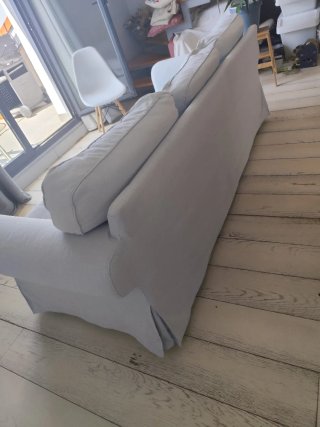 Sofá Ikea Ektorp 3 plazas azul