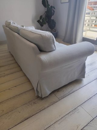Sofá Ikea Ektorp 3 plazas azul