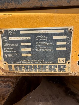 Excavadora Liebherr R964 BHD Para recambios