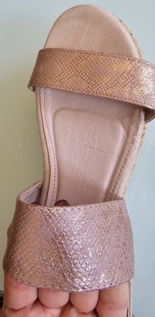 Sandalias Primark Talla 39 Doradas Rosadas