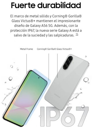 Samsung A56 5G 256GB Gris Claro Nuevo