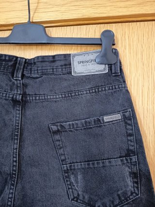 Pantalones cortos vaqueros negros Springfield